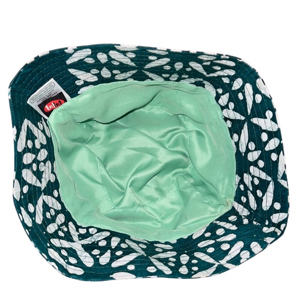 NWT Men's MEJI MEJI Green/White Lagos Cotton Bucket Hat One Size - Picture 5 of 10
